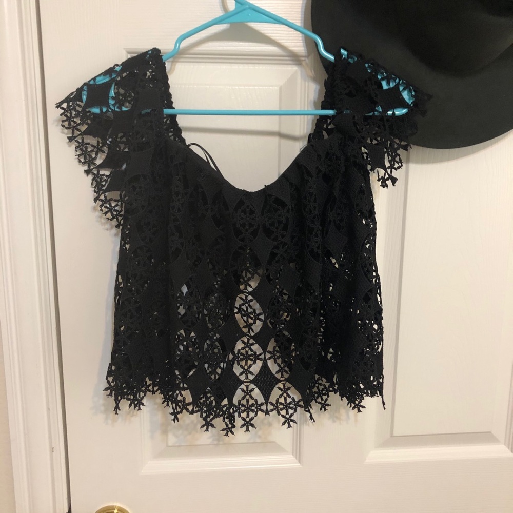 Lace crop top
